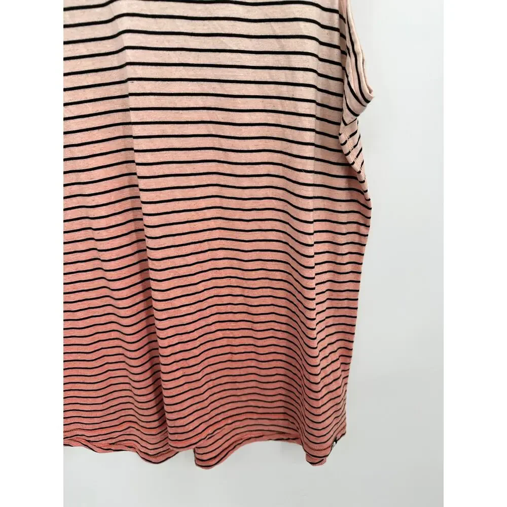 The North Face Top Women XL NWT White Pink Salt Stripe Dye Sleeveless Tank - Picture 4 of 9